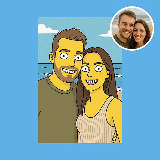 Simpsonovi z vlastní fotky