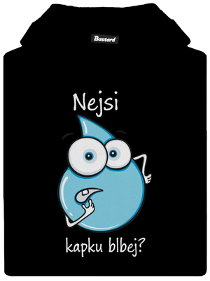 Nejsi kapku blbej dětská mikina klokanka Black