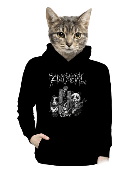 ZOO metal dámská mikina klokanka Black