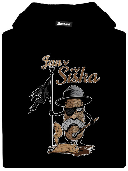 Jan Šiška dětská mikina klokanka Black