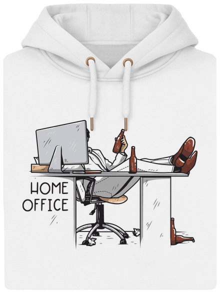 Home Office unisex mikina premium Snowwhite
