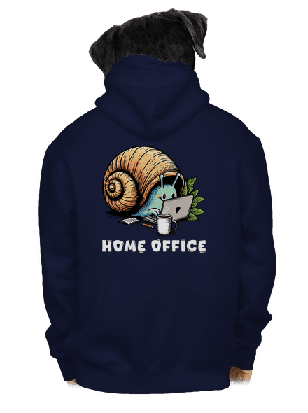Šnekův home office pánská mikina na zip Navy