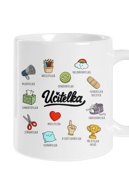 Učitelka klasický hrnek White