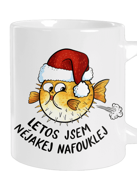 Jsem nafouklej velký hrnek White
