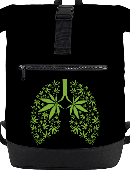 Ganja plíce batoh Black