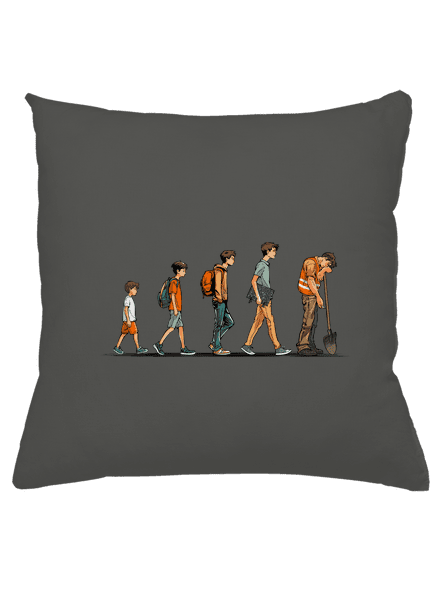 Evoluce studenta polštář Gray Pol