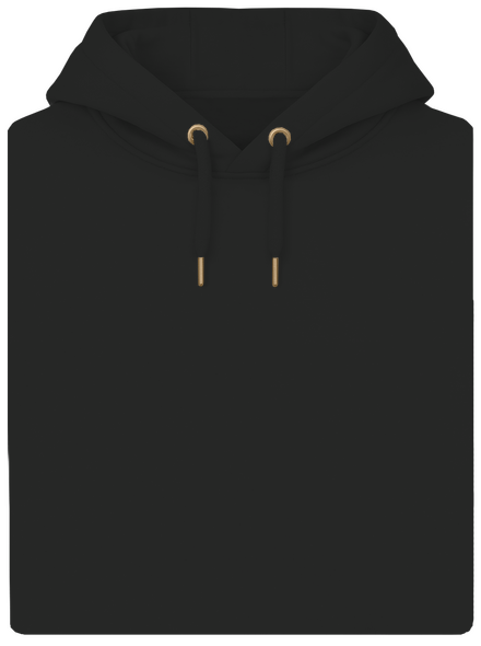 Bez potisku unisex mikina premium Dark Black