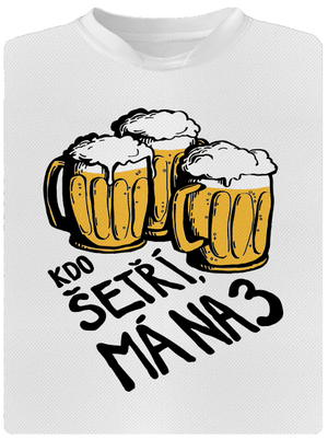 Kdo šetří, má na tři pánské sportovní tričko White