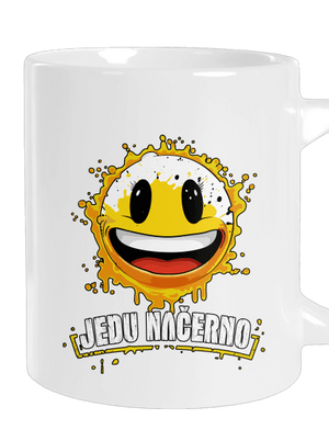 Jedu načerno velký hrnek White