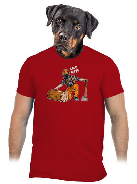 Dřevorubec pánské tričko Red