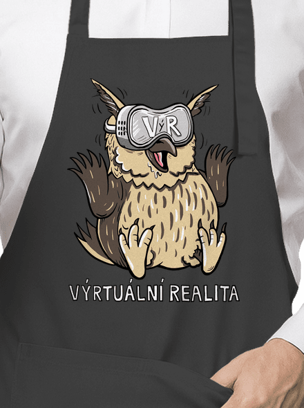 Výrtuální realita zástěra Dark Grey