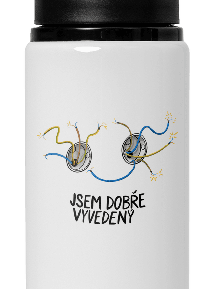 Jsem dobře vyvedený lahev na vodu White