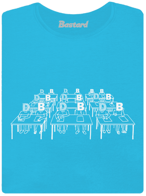 Cimrman: Debil, blbeček dámské tričko s lemem Blue Atol