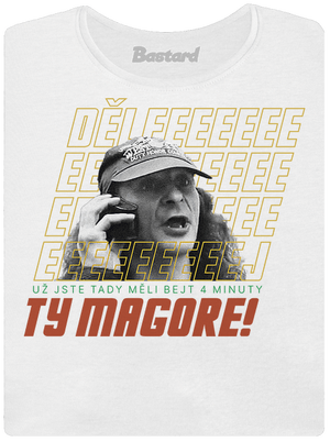 B18: Jiří Kára dámské tričko s lemem White