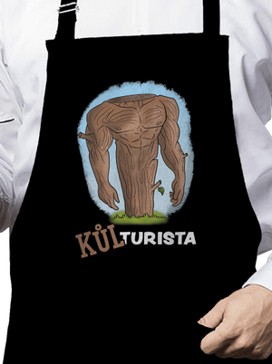 Kůlturista zástěra Black