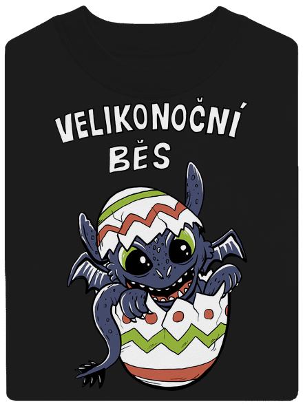 Velikonoční běs unisex mikina bez kapuce Black