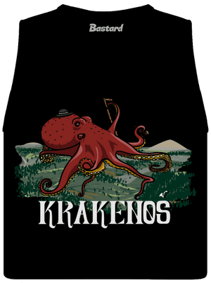 Krakenoš dámské tílko volné Black