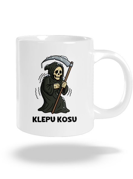 Klepu kosu velký hrnek White
