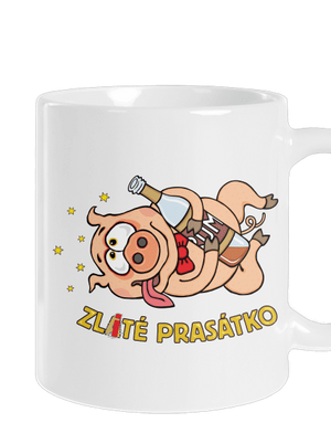 Zlité prasátko klasický hrnek White