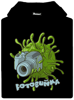 Fotobuňka dámská mikina klokanka Black