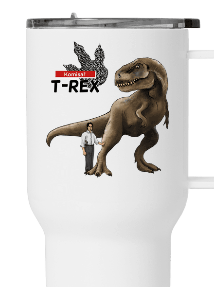 Komisař T-Rex termohrnek White