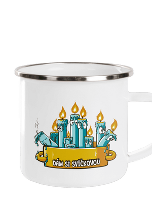 Svíčková plecháček White