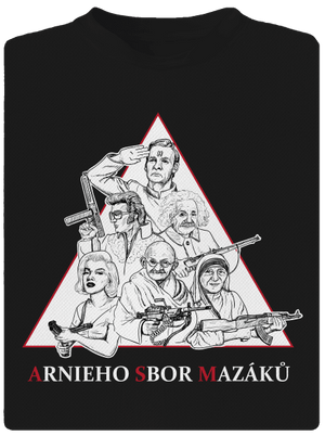 Arnieho sbor mazáků  pánské sportovní tričko Black