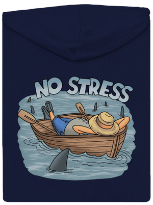 No stress pánská mikina na zip Navy
