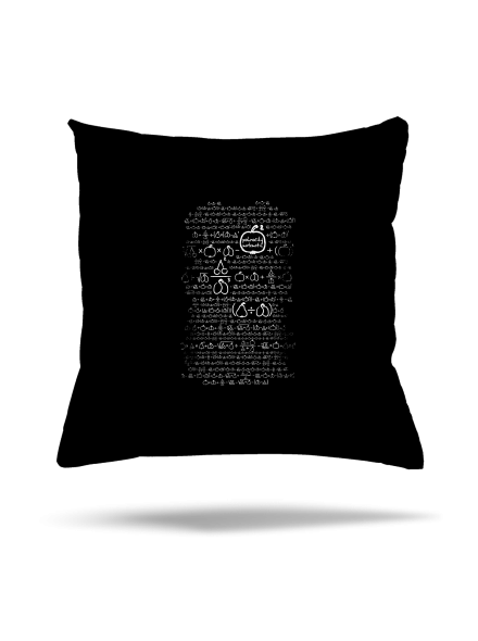 Matematik polštář Black