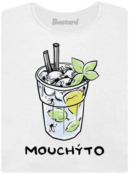 Mouchýto dámské tričko s lemem White