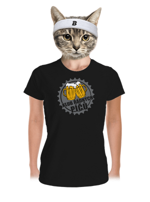 Klub řádných píčů dámské sportovní tričko Black
