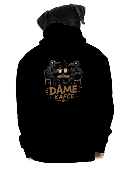 Dáme kafče pánská mikina na zip Black