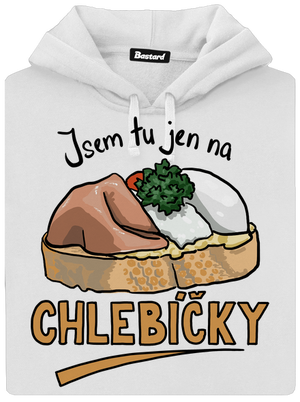 Na chlebíčky dámská mikina klokanka White