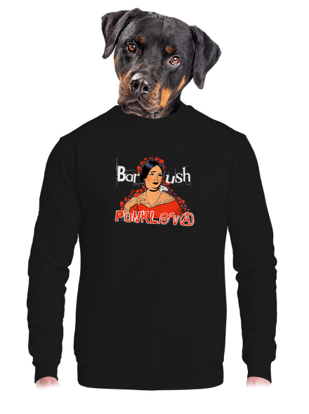 Barush Punklova unisex mikina bez kapuce Black