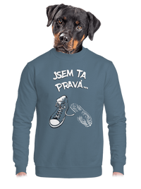 unisex mikina bez kapuce