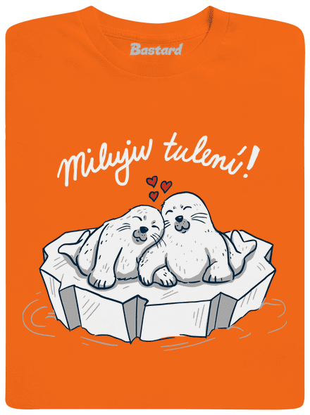 Miluju tulení dětské tričko Orange
