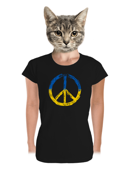 Ukrajina - Peace dámské tričko premium Black