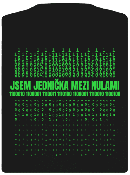 Jednička mezi nulami dámské sportovní tričko Black