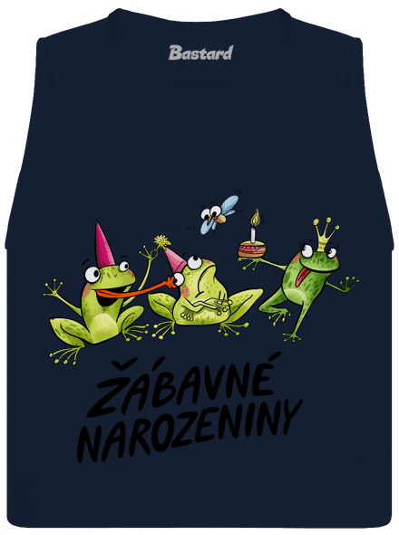 Žábavné narozeniny dámské tílko volné Navy