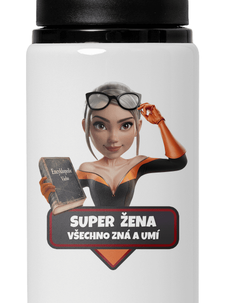 Super máma lahev na vodu White