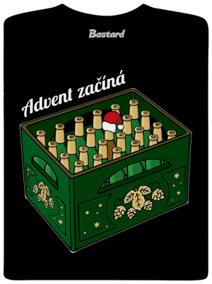Advent začíná pánské dlouhý rukáv Black