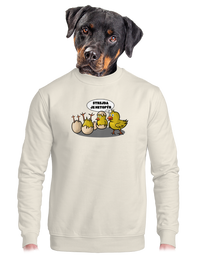 unisex mikina bez kapuce