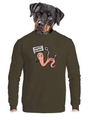 unisex mikina bez kapuce