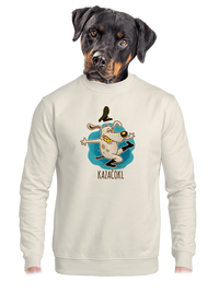 unisex mikina bez kapuce