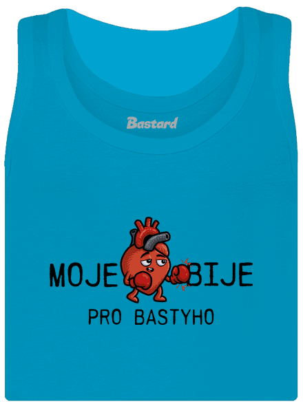 Moje srdce bije dámské tílko klasické Blue Atol