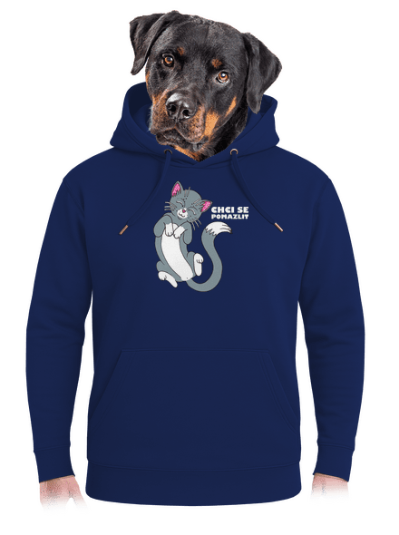 Chci se pomazlit unisex mikina premium Navy