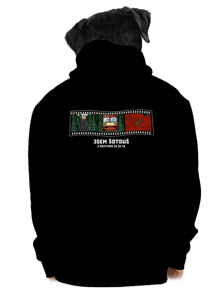 Jsem šotouš pánská mikina na zip Black