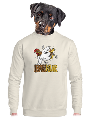 unisex mikina bez kapuce