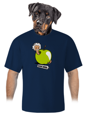 Červí díra unisex tričko oversized Midnight Blue