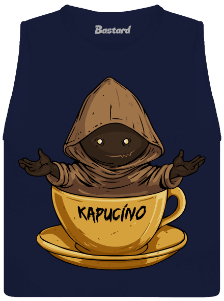 Kapucíno dámské tílko volné Navy